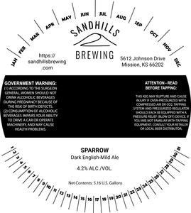 Sparrow Dark English Mild Ale
