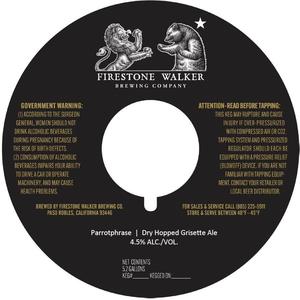 Firestone Walker Brewing Company Parrotphrase