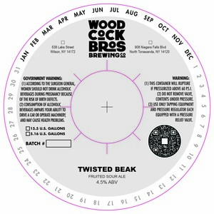 Woodcock Brothers Brewing Co. Twisted Beak - Fruited Sour Ale