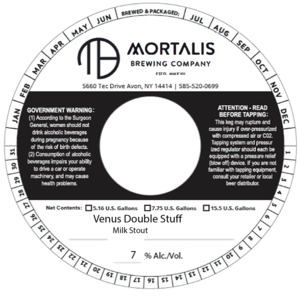 Mortalis Brewing Company Venus Double Stuff
