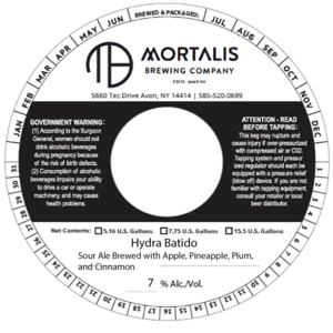 Mortalis Brewing Company Hydra Batido