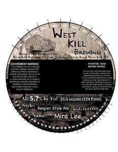 West Kill Brewing Mira Lee