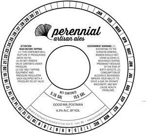 Perennial Artisan Ales Good Mr Postman March 2022