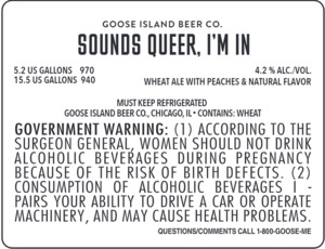 Goose Island Beer Co. Sounds Queer I'm In