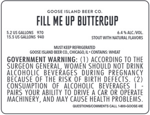 Goose Island Beer Co. Fill Me Up Buttercup