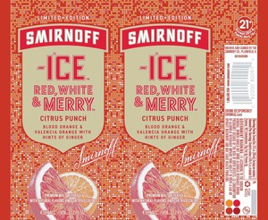 Smirnoff Ice Red, White & Merry Citrus Punch April 2022