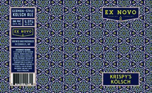 Ex Novo Brewing Company Krispy's Kolsch March 2022