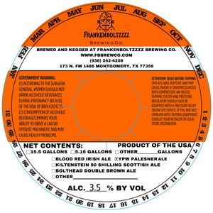 Frankenboltzzzz Brewing Co Ypw