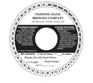 Fighting Hand Brewing Company Peach Sienna