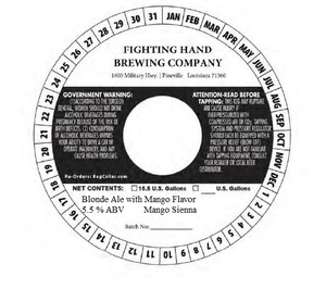 Fighting Hand Brewing Company Mango Sienna