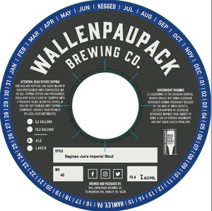 Wallenpaupack Brewing Co. Saginaw Joe's Imperial Stout