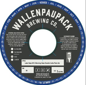 Wallenpaupack Brewing Co. Lake Haze #15: Morning Haze Double India Pale Ale