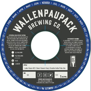 Wallenpaupack Brewing Co. Lake Haze #23: Beer Haven Hazy Double India Pale Ale