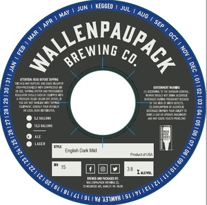 Wallenpaupack Brewing Co. English Dark Mild