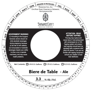 Shawneecraft Biere De Table