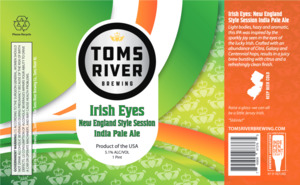Toms River Brewing Irish Eyes April 2022