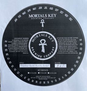 Mortals Key Brewing Company Bourbon Barrel Baltic Porter March 2022
