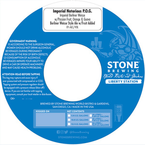Stone Brewing World Bistro And Gardens Liberty Station Imperial Notorious Pog March 2022
