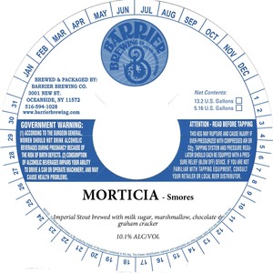 Barrier Brewing Co Morticia - Smores March 2022