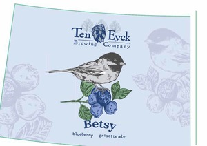 Ten Eyck Brewing Company Betsy Blueberry Grisette April 2022