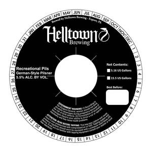 Helltown Brewing Recreational Pils