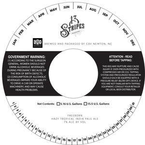 13 Stripes Brewery Freeborn March 2022