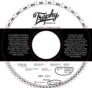 Trophy Brewing Co. Dusseldorf Daydream April 2022