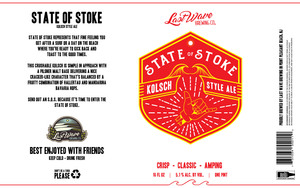 State Of Stoke Kolsch-style Ale March 2022