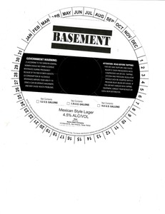 Basement Mexican Stlye Lager March 2022