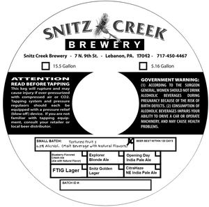Snitz Creek Brewery Tortured Fruit 3