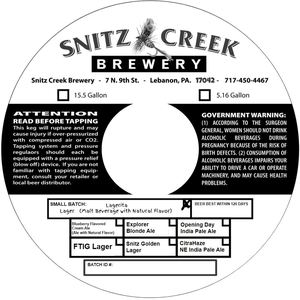 Snitz Creek Brewery Lagerita