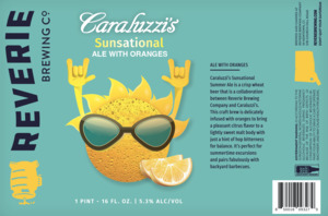 Reverie Brewing Company Caraluzzi's Sunsational Summer Ale