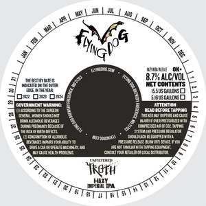 Flying Dog Brewery Unfiltered Truth Hazy Imperial IPA