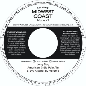 Midwest Coast Brewing Company Long Dog April 2022