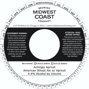 Midwest Coast Brewing Company Achingly Apricot April 2022