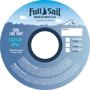 Full Sail Brewing Co Cool Like That Cold IPA