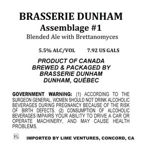 Brasserie Dunham Assemblage No. 1