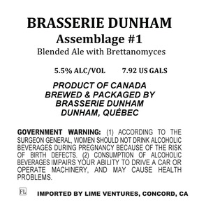 Brasserie Dunham Assemblage No. 1
