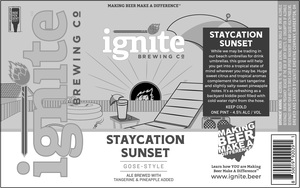 Ignite Brewing Company Staycation Sunset April 2022
