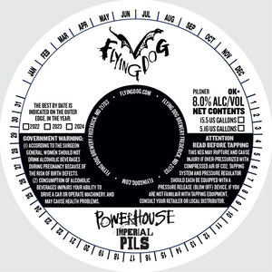 Flying Dog Brewery Powerhouse Imperial Pils April 2022