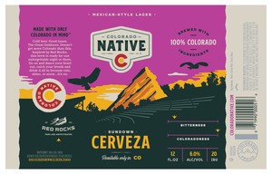 Colorado Native Sundown Cerveza