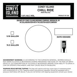 Coney Island Brewing Company Chill Ride April 2022