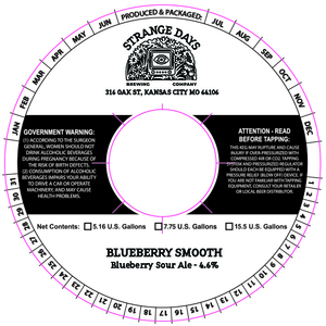 Strange Days Brewing Company Blueberry Smooth