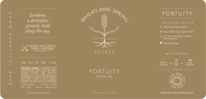 Wheatland Spring Farm + Brewery Fortuity April 2022