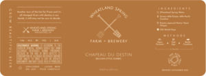 Wheatland Spring Farm + Brewery Chapeau Du Destin