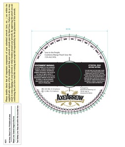 Sour To The People Cranberry Peach Mango Sour Ale April 2022