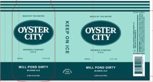 Oyster City Brewing Company Mill Pond Dirty Blonde