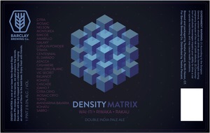 Barclay Brewing Co. Density Matrix
