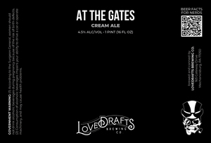 Lovedraft's Brewing Co At The Gates Cream Ale