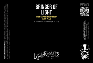 Lovedraft's Brewing Co Bringer Of Light Belgian Inspired Wit